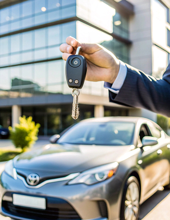 Luxury car rental booking process